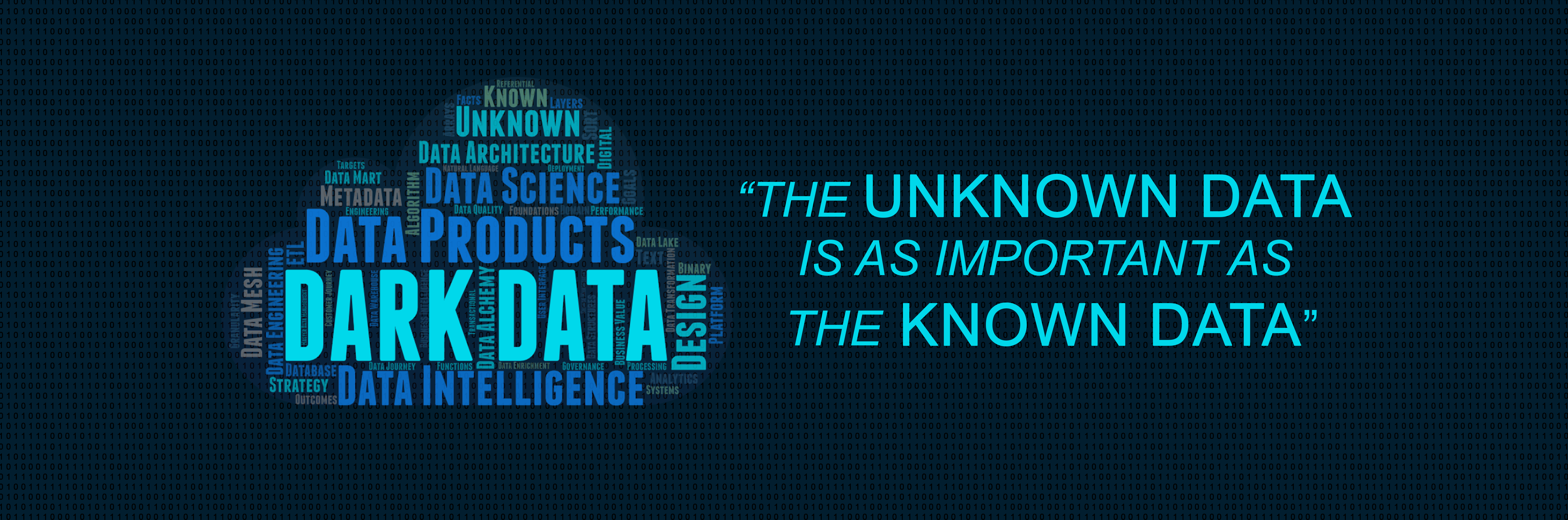 Dark Data: Unknown: Redesign the box: Data Products