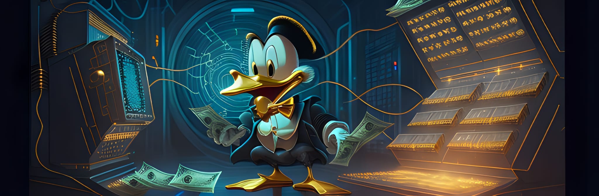 Profits, dark data, corporate profits, duck tales, Scrooge McDuck, Business profits